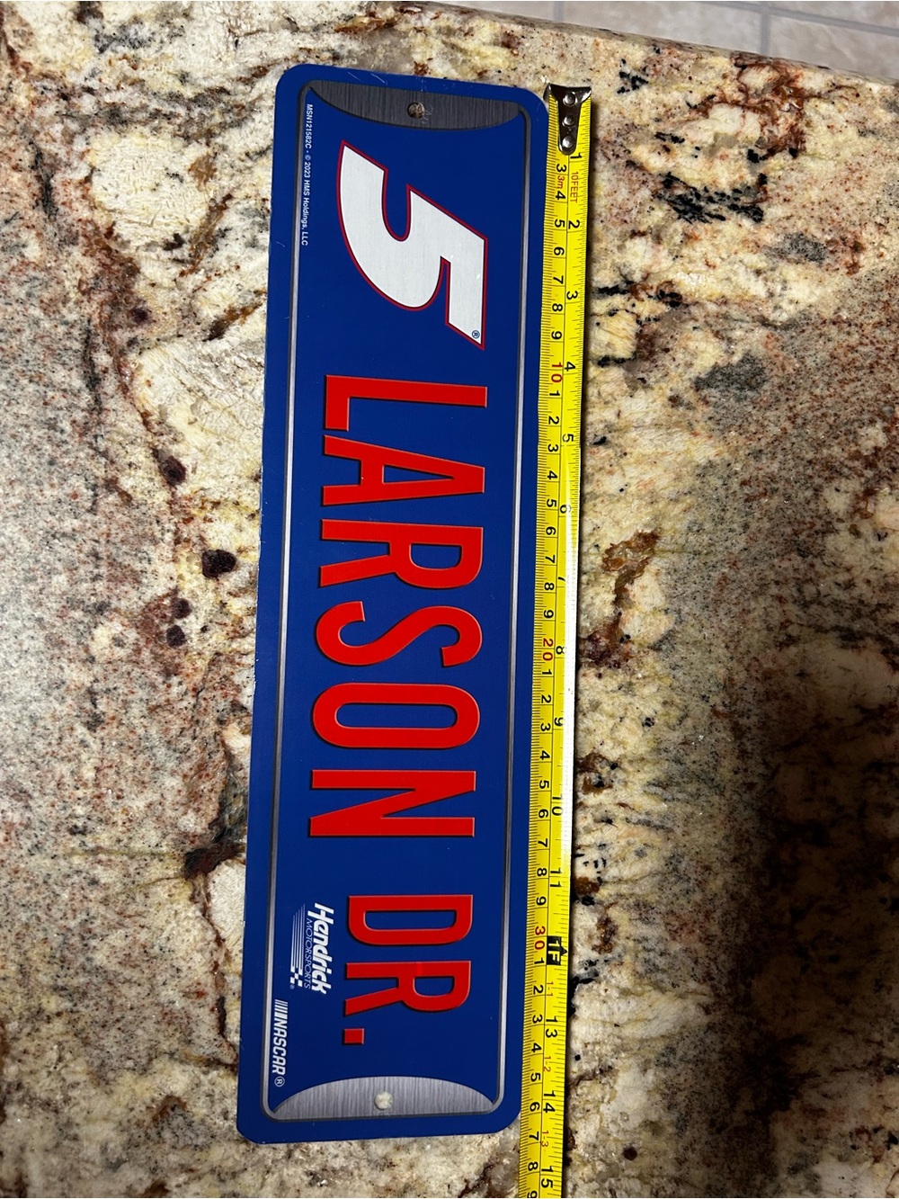 New NASCAR #5 Kyle Larson 14x4” Street Sign Blue/Red Racing Hendrick Motorsports